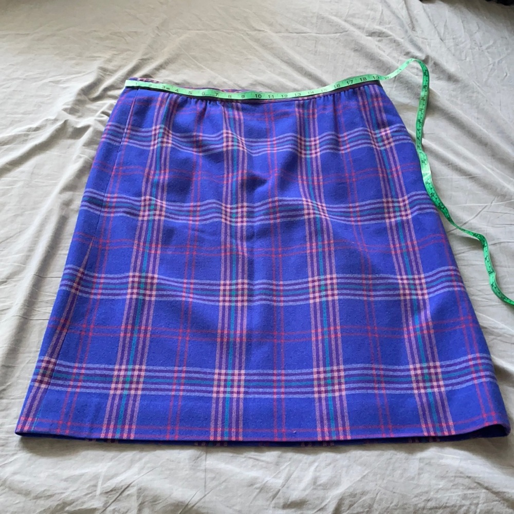 Pendleton wool plaid skirt vintage